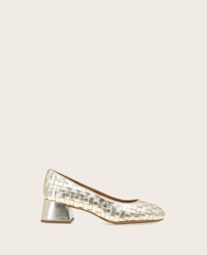GENTLE SOULS - Lancine Metallic Woven Heel