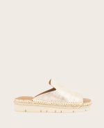 GENTLE SOULS - Leilani Metallic Platform Slip On Sandal