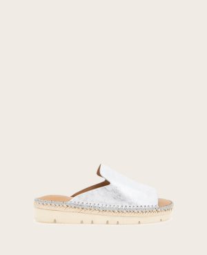 GENTLE SOULS - Leilani Metallic Platform Slip On Sandal