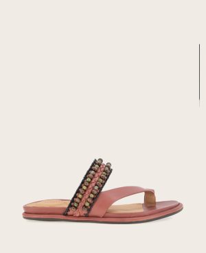 GENTLE SOULS - Lentini Leather Beaded Sandal