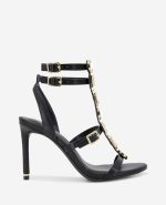 Lilath Jewel Leather Strap Heel