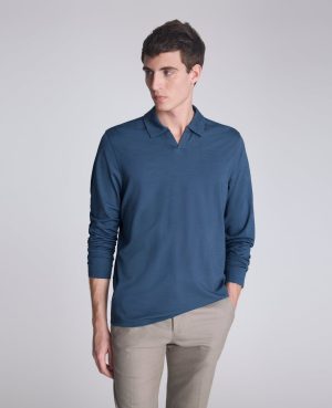 Performance Long Sleeve Johnny Collar Polo