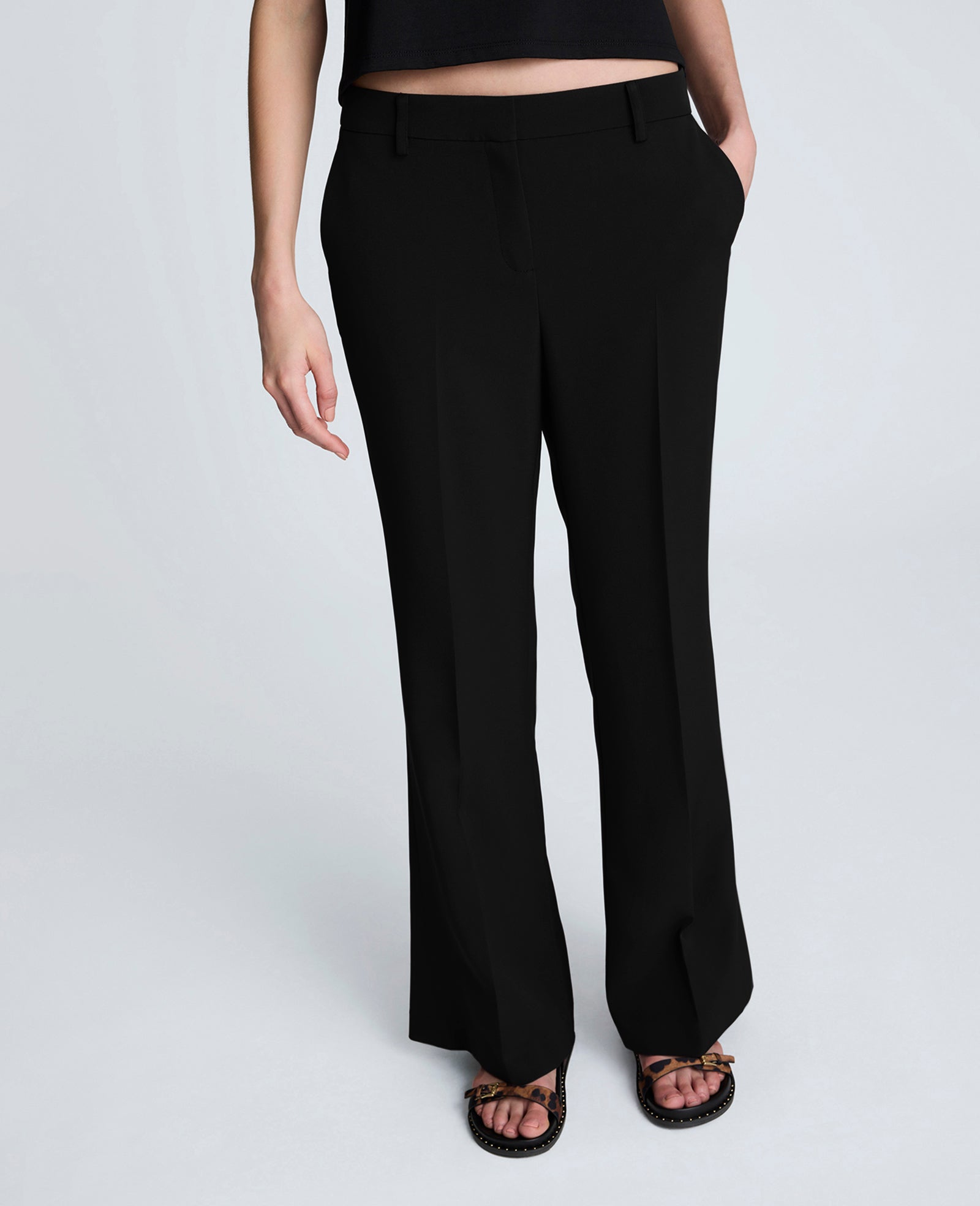 Luxe Twill Flare Leg Pant