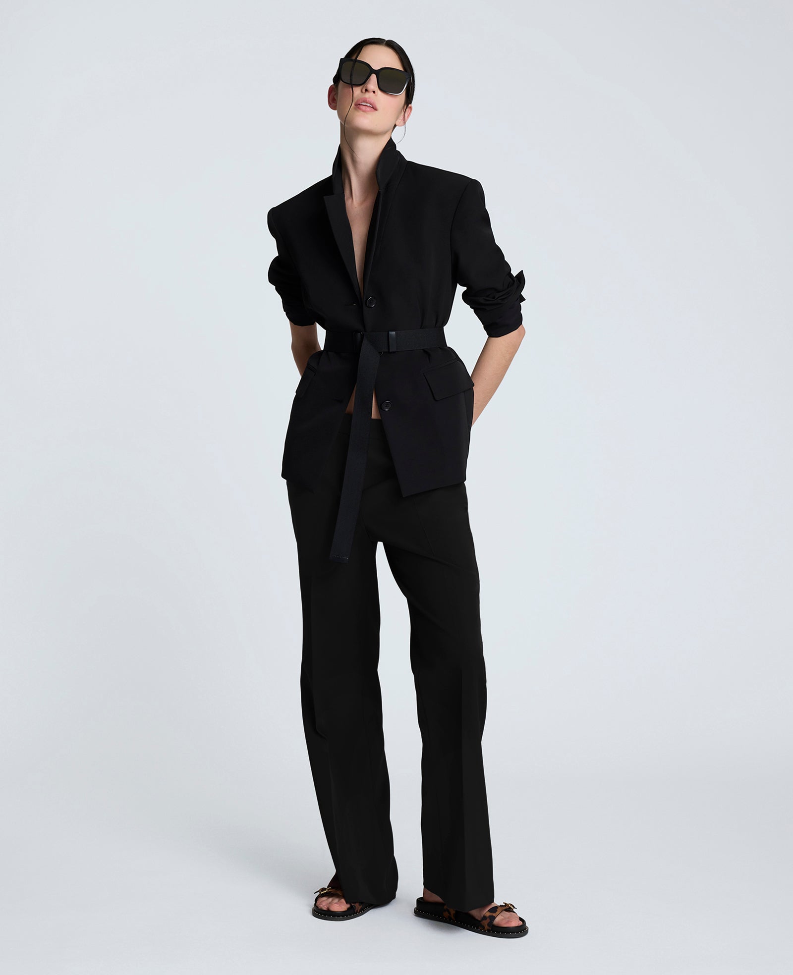 Luxe Twill Flare Leg Pant - Image 3