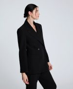 Luxe Twill Double Breasted Jacket