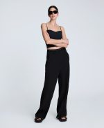 Luxe Twill Wide Leg Pant