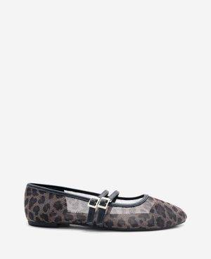 Mackenzie Leopard Print Mesh Mary Jane