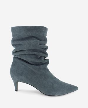 Marsha Suede Kitten Heel Bootie