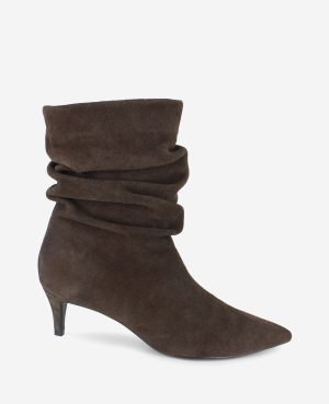 Marsha Suede Kitten Heel Bootie