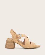 GENTLE SOULS - Mela Suede Cross Strap Sandal