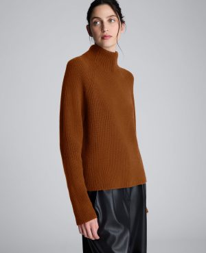 Mockneck Raglan Sleeve Sweater