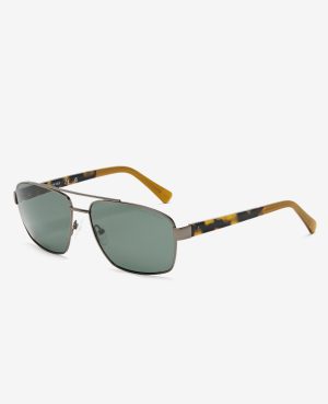 Square Metal Navigator Sunglasses