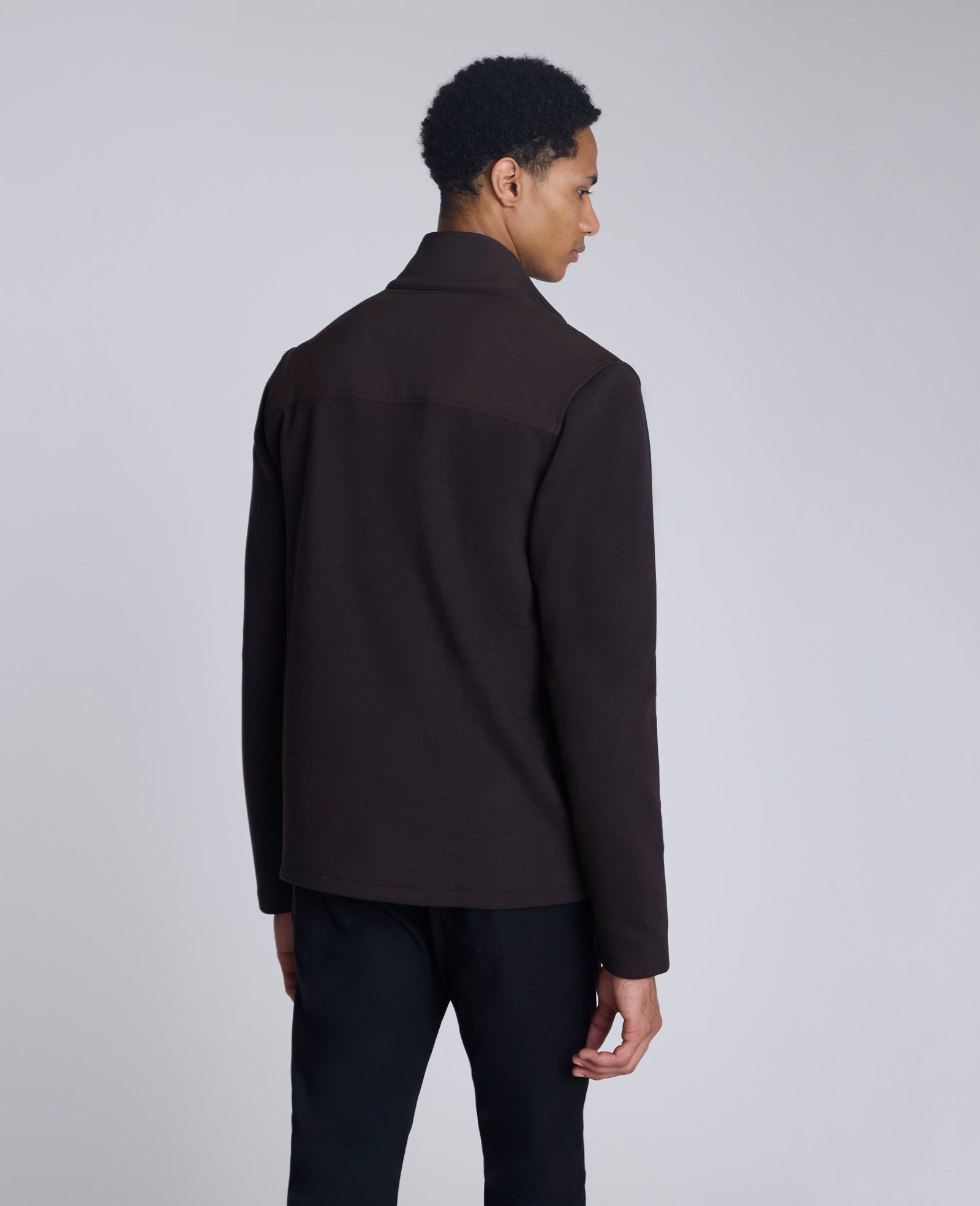 Mock Neck Full Zip Jacket - Image 2