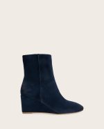 GENTLE SOULS - Nash Suede Side Zip Wedge Bootie