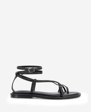 Paros Leather Beaded Sandal