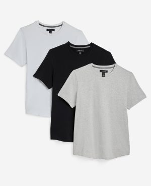 Performance Crew Neck Bundle | White, Black, Heather Grey