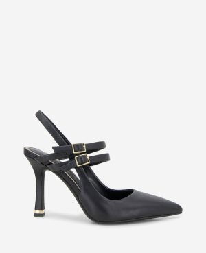 Raquel Leather Slingback Heel