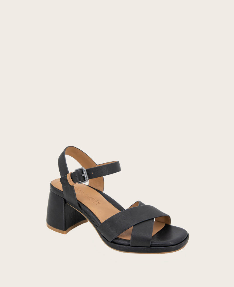 GENTLE SOULS - Rimini Leather X Heel Sandal - Image 3
