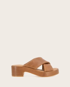 GENTLE SOULS - River Leather X Band Platform Sandal
