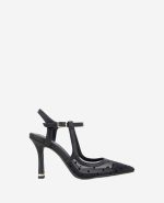 Romi Mesh Ankle Slingback Heel