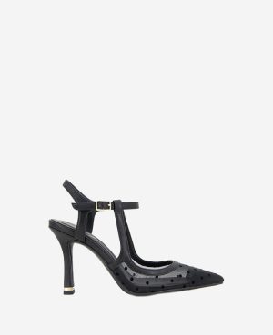 Romi Mesh Ankle Slingback Heel