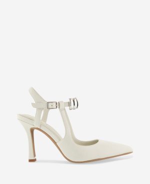 Romi Patent Hardware Ankle Slingback Heel