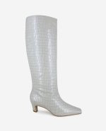 Rubia Croco Patent Tall Heel Boot