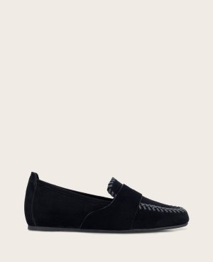 GENTLE SOULS - Sandra Suede Braid Detail Loafer