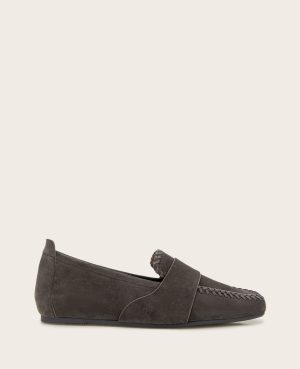 GENTLE SOULS - Sandra Suede Braid Detail Loafer