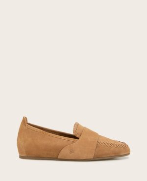 GENTLE SOULS - Sandra Suede Braid Detail Loafer
