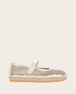 GENTLE SOULS - Sienna Metallic Fish Net Mary Jane Espadrille