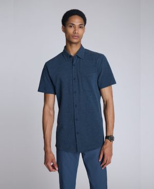Short Sleeve Sportshirt with Chest Pocket