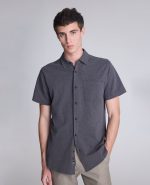 Short Sleeve Sportshirt with Chest Pocket