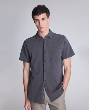 Short Sleeve Sportshirt with Chest Pocket