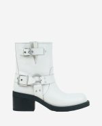 Stride Leather Buckle Moto Boot