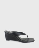 Susannah Leather Thong Wedge Sandal