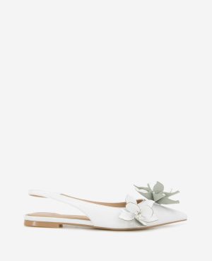 Tayla Patent Floral Appliqué Slingback