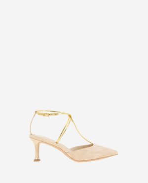Umi T-Strap Suede Heel