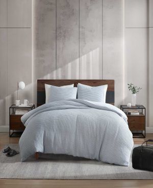 Solid Waffle Duvet Set