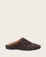 GENTLE SOULS - Wanda Leopard Calf Hair Mule Flat
