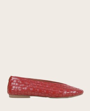 GENTLE SOULS - Willow Woven Leather Flat