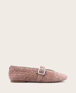 GENTLE SOULS - Winifred Suede Woven Mary Jane Flat