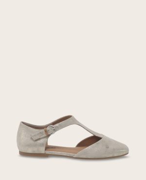 GENTLE SOULS - Wyatt Metallic T-Strap Flat