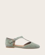 GENTLE SOULS - Wyatt Suede T-Strap Flat