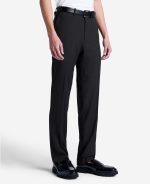 Stretch Mini Grid Slim-Fit TECHNI-COLE Dress Pant