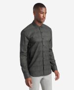 Stretch Print Button-Down Shirt