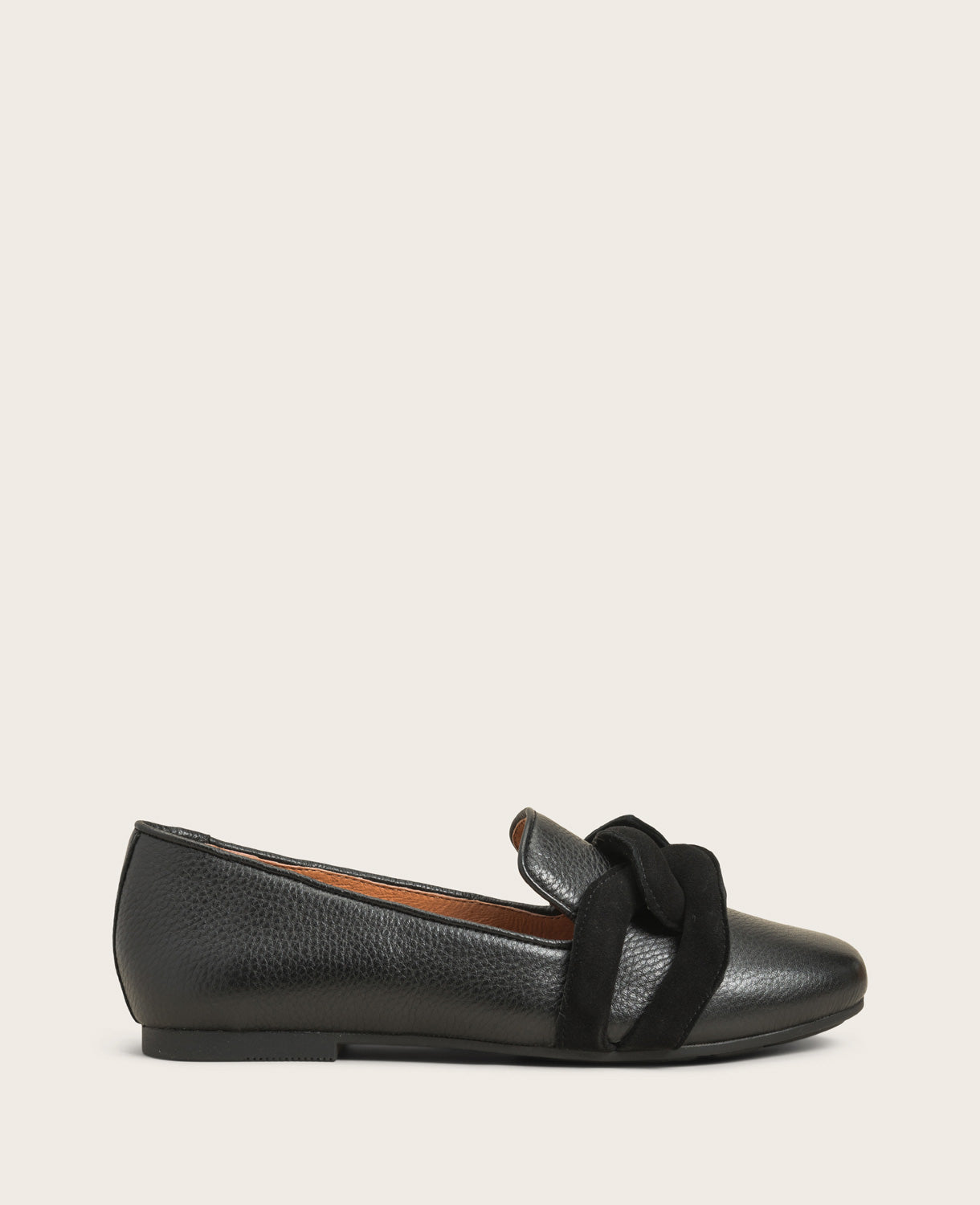 GENTLE SOULS - Eugene Leather Chain Detail Loafer Flat