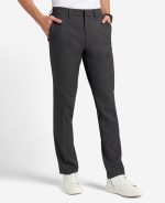 Modern-Fit Micro Check Stretch Trouser