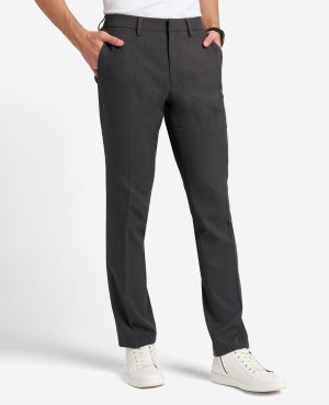 Modern-Fit Micro Check Stretch Trouser