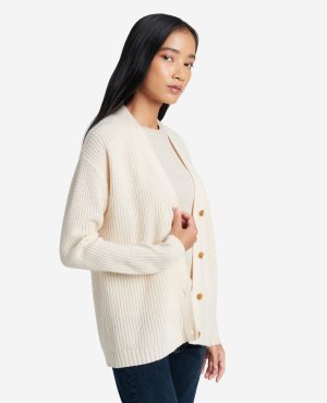 Site Exclusive! Cashmere Ribbed-Knit Cardigan